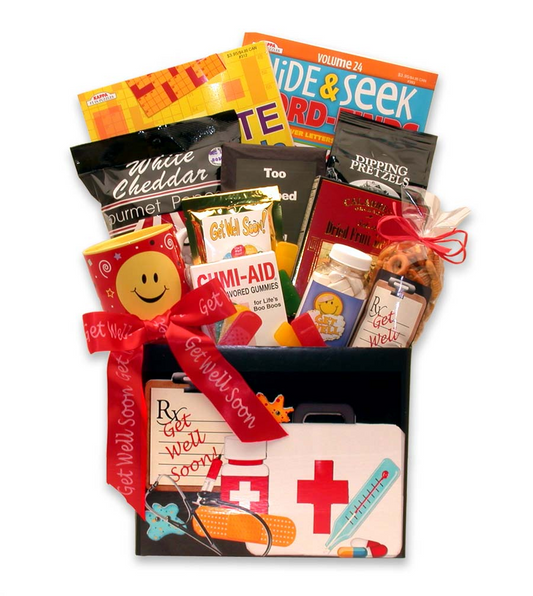Doctor's Orders Deluxe Get Well Gift Box - Send Warm Wishes and Aid in Recovery