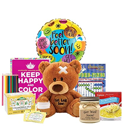 Sending Good Vibes Get Well Care Package for Women - Thoughtful and Useful Get Well Soon Gift Basket