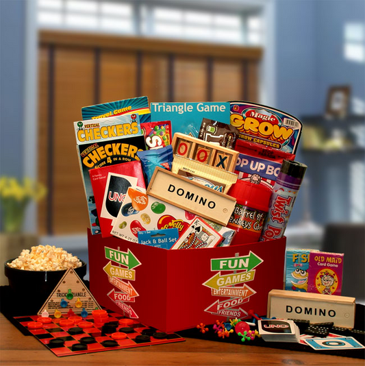 More Fun & Games Gift Box - Boredom-Busting Activity Gift Basket