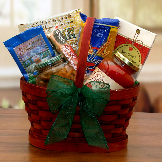 Mini Italian Dinner For Two Gift Basket - Create a Memorable and Romantic Dining Experience at Home