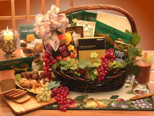 The Kosher Gourmet Gift Basket - Delightful Assortment of Kosher Sweets, Treats, and Traditions