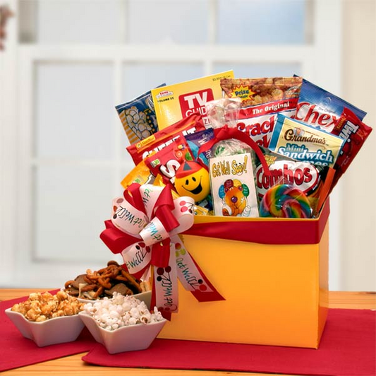 Get Well Wishes Gift Box - Cheerful Gift Basket for Quick Recovery - For Women and Men