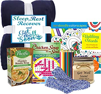 Sleep, Rest, and Recover Get Well Gift Basket for Women | Perfect Get Well Soon Gift