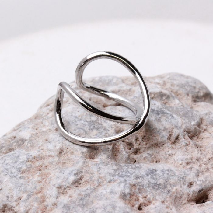 316L Stainless Steel X Ring Fake Cartilage Ear Cuff