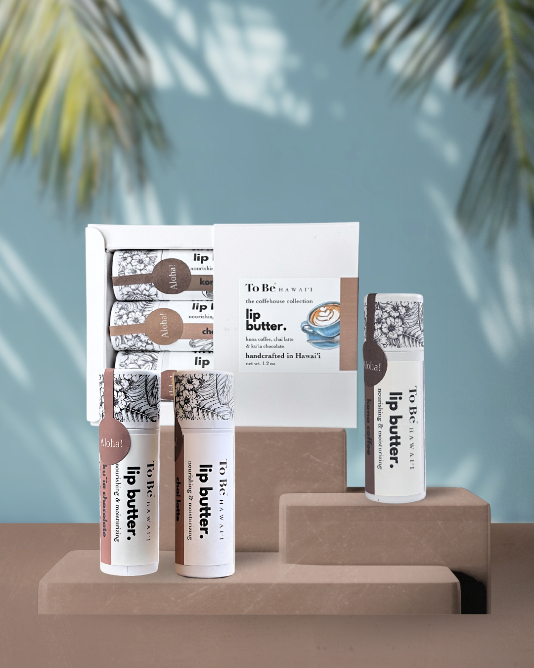 Coffeehouse Collection Lip Butter Trio with Local Ingredients, Limited Edition
