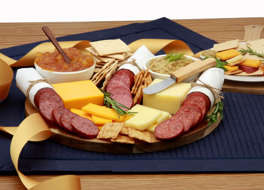 Classic Epicurean Meat & Cheese Charcuterie Board - Delightful Gift for Meat and Cheese Lovers