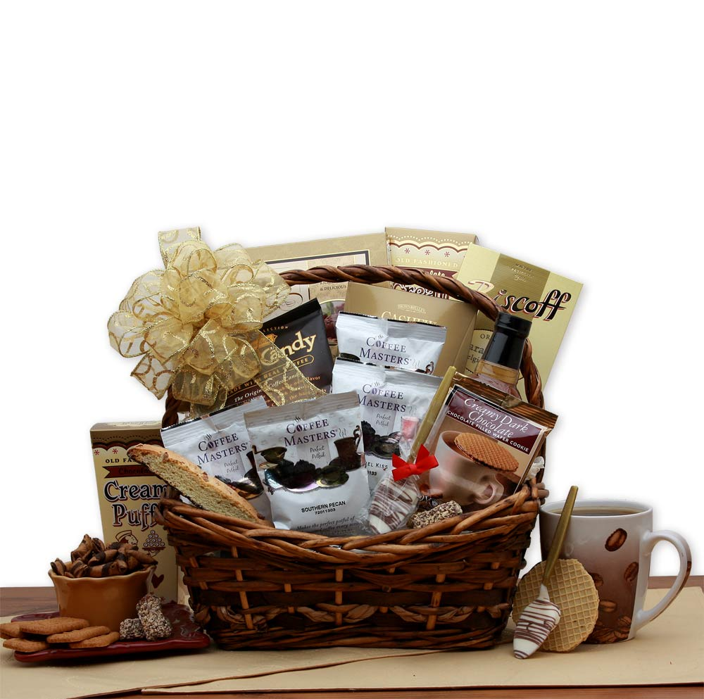 Coffee Time Gift Basket - Deluxe Assortment of Coffee and Gourmet Treats