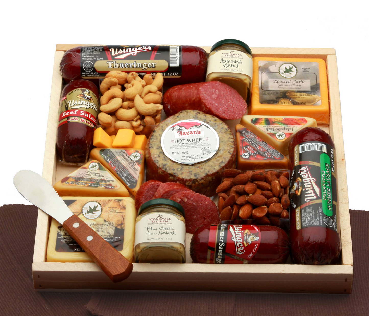 Deluxe Meat & Cheese Lovers Sampler Tray - Perfect Gift for Meat and Cheese Enthusiasts