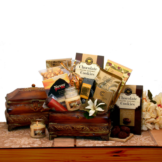 Our Sincere Condolences Gift Chest - Sympathy Gift Baskets - Condolences Gift Basket for Loss