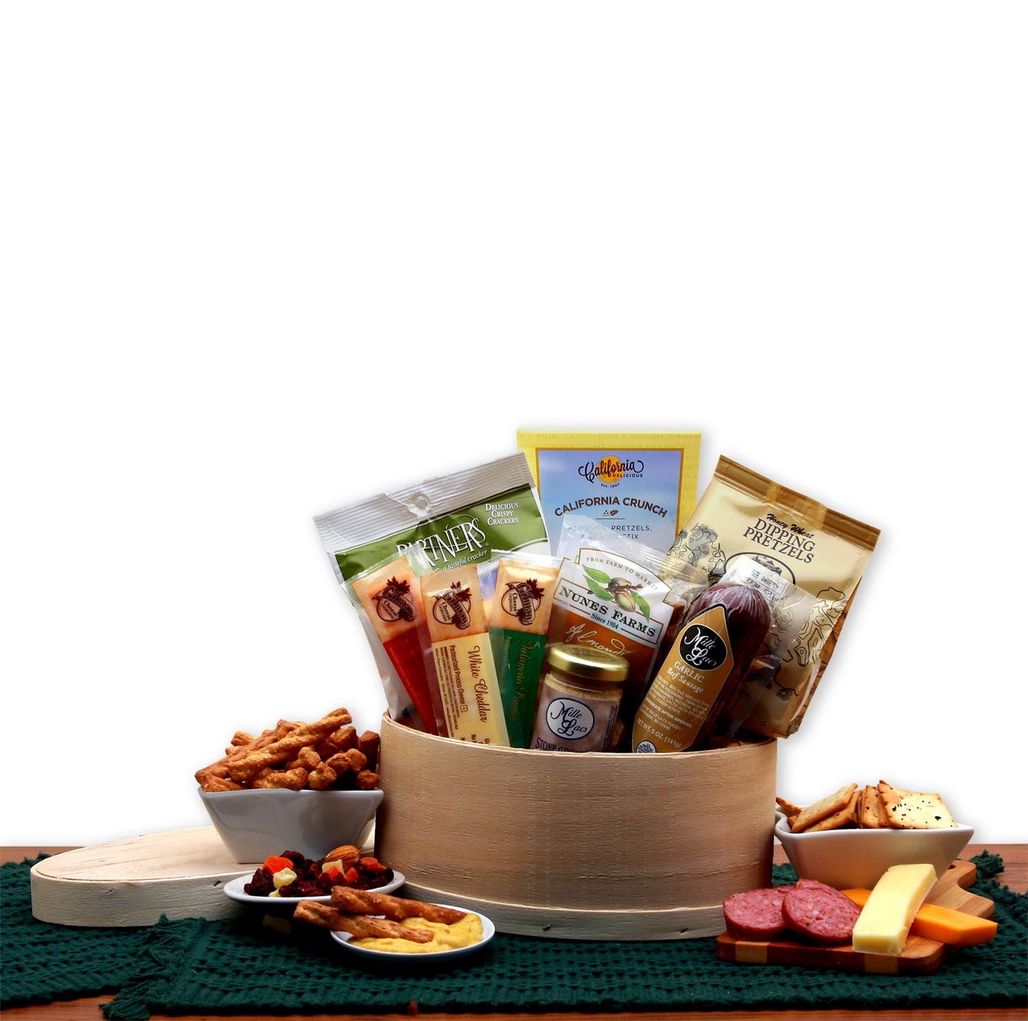 Savory Snacks Gift Box - Delicious Assortment of Meat and Cheese