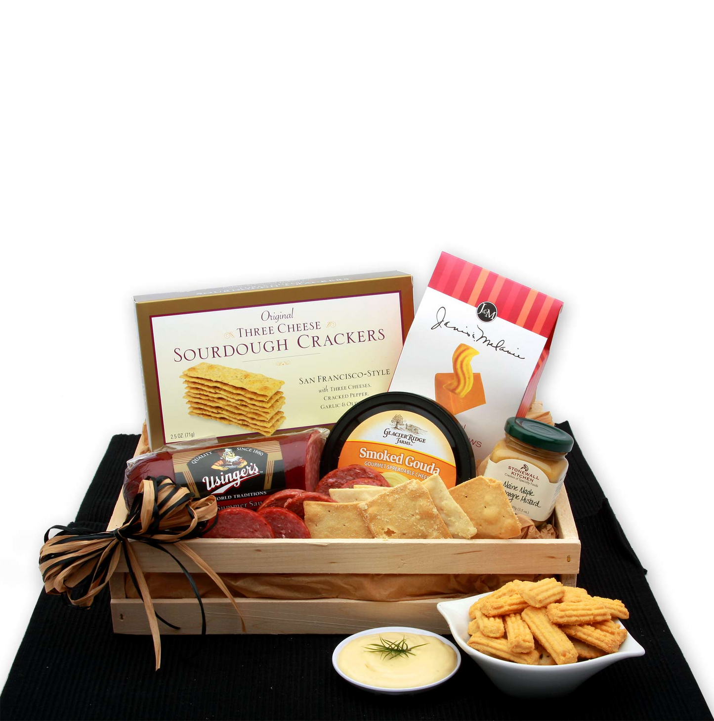 Snackers Delight Meat & Cheese Gift Crate - High-Quality Meats and Cheeses