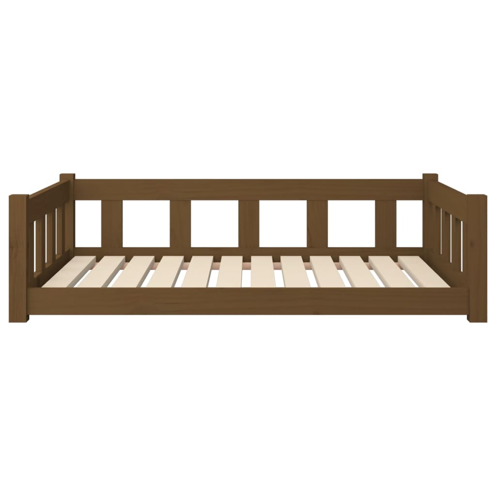 vidaXL Dog Bed Honey Brown 41.5"x29.7"x11" Solid Wood Pine