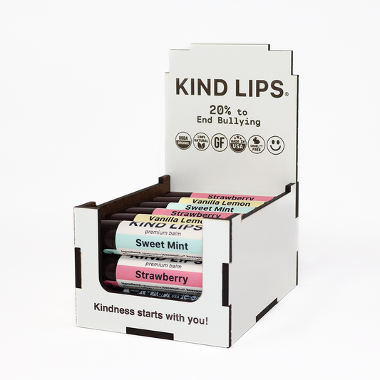 Cash Wrap Pack (30 Tubes) - Display Kind Lips Lip Balm on Your Shop's Countertop