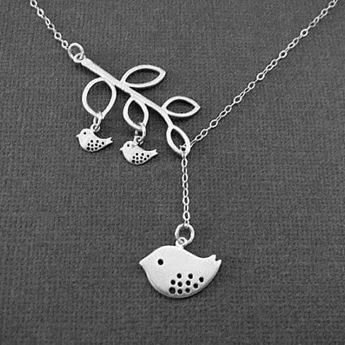 Blessed Birds On The Branch Necklace