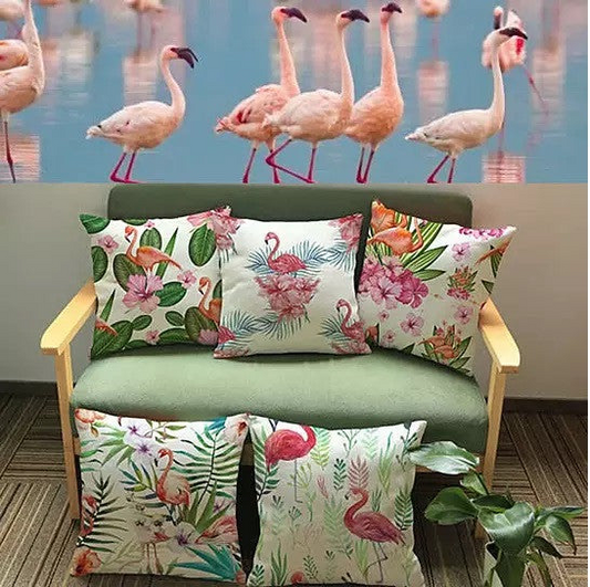 Fabulous Flamingos Cushion Covers