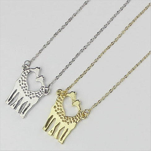 LOVE IS TALL Giraffe Love Necklace And Earrings Set of 3