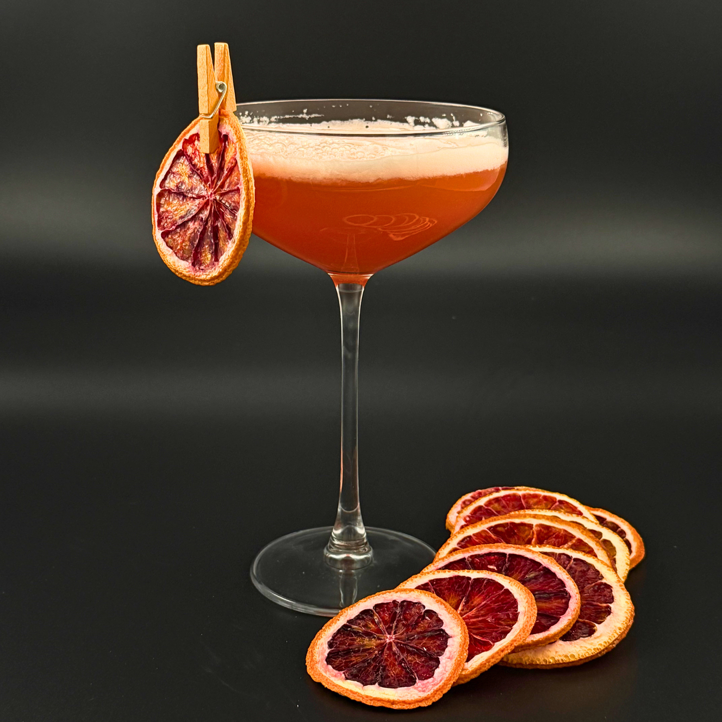 Dehydrated Blood Orange Slices for Cocktails, Bar Decor & Garnish