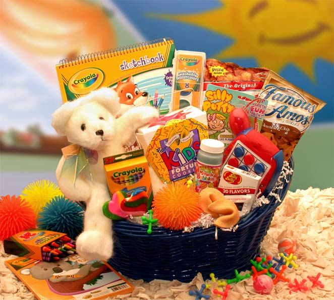 Kids Stop Activity Basket - Fun-Filled Gift for Special Children