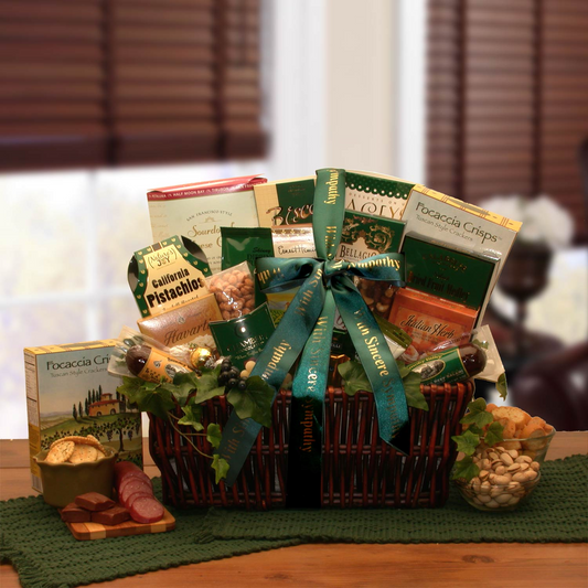 Send Your Sincerest Sympathy - Gourmet Gift Basket for Condolences