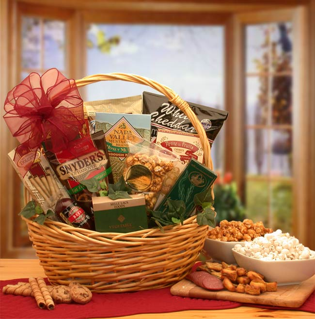 Snack Attack Snack Gift Basket - Perfect Assortment of Sweet and Savory Snacks