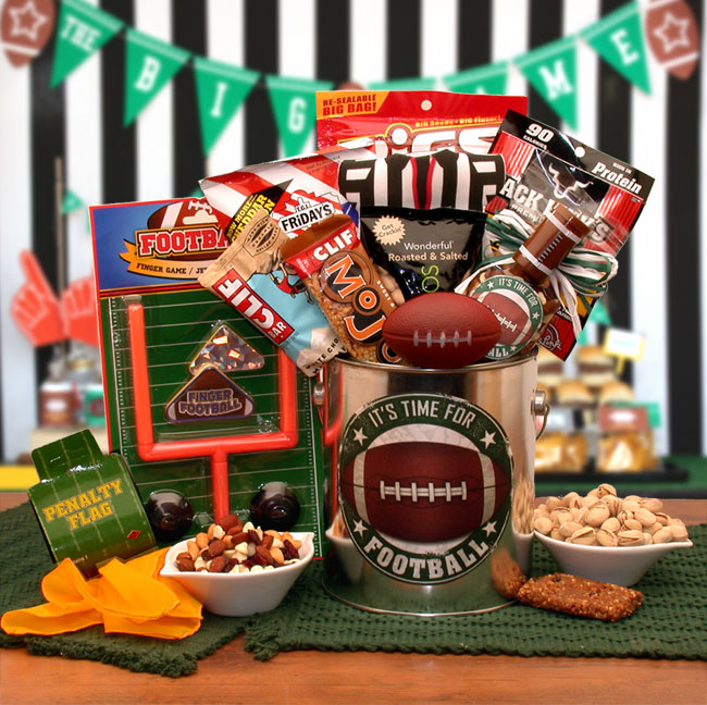 It's Football Time Gift Pail - The Perfect Gift for a Football Fan