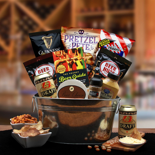 Beer Lovers Gift Pail - The Ultimate Collection of Beer Flavored Goodies