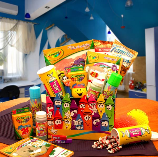 Crayola Kids Gift Box - Fun Activities and Snacks for Kids of All Ages