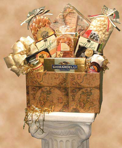 Classic Globe Gift Box - Exquisite Snacks with Old-World Charm