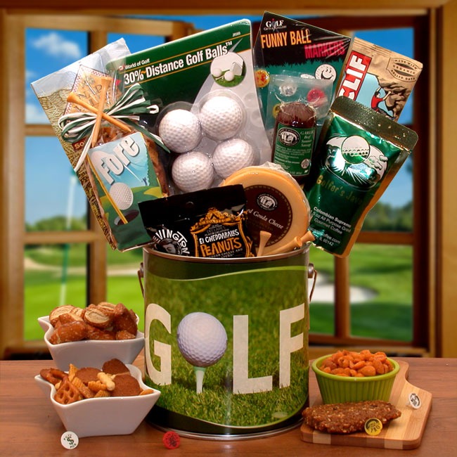 Fore! Golfers Gift Pail - The Perfect Gift for Golf Enthusiasts