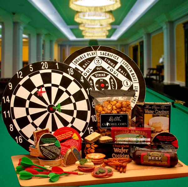 Bullseye Deluxe Gift Set - High-Quality Dart Board Set with Irresistible Goodies