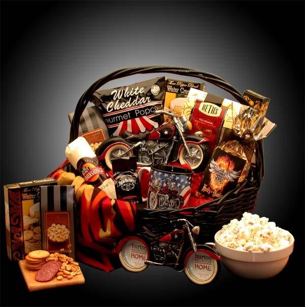 He's A Motorcycle Man Gift Basket - The Ultimate Gift for Motorcycle Enthusiasts