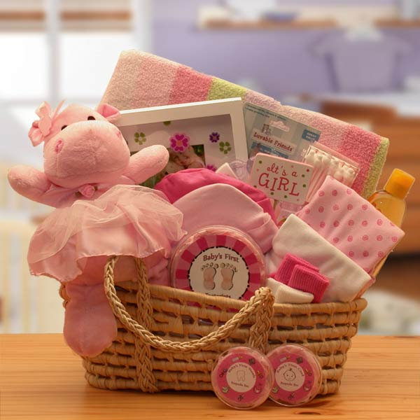 Our Precious Baby New Baby Carrier - Pink - Baby Bath Set - Baby Girl Gifts - New Baby Gift Basket - Baby Shower Gifts