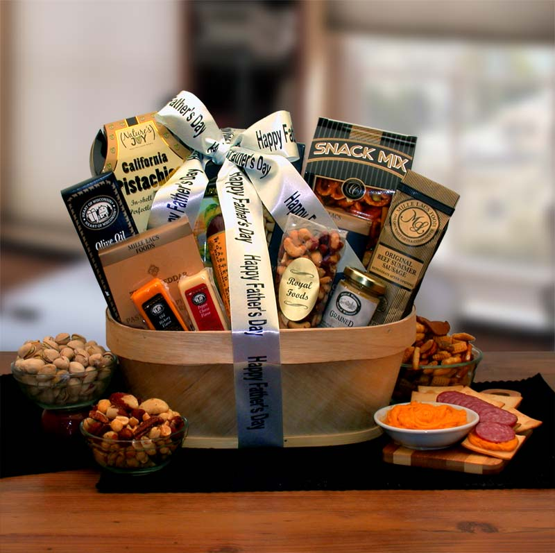 Father's Day Gourmet Nut & Sausage Assortment - Father's Day gift - Gift for dad