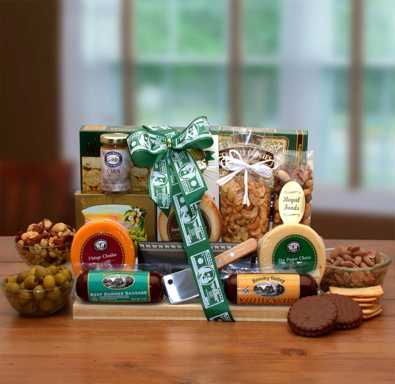 Thanks A Million Gourmet Gift Board - Premium Meat and Cheese Gift