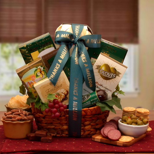 A Gourmet Thank You Gift Basket - Perfect Corporate or Personal Thank You Gift