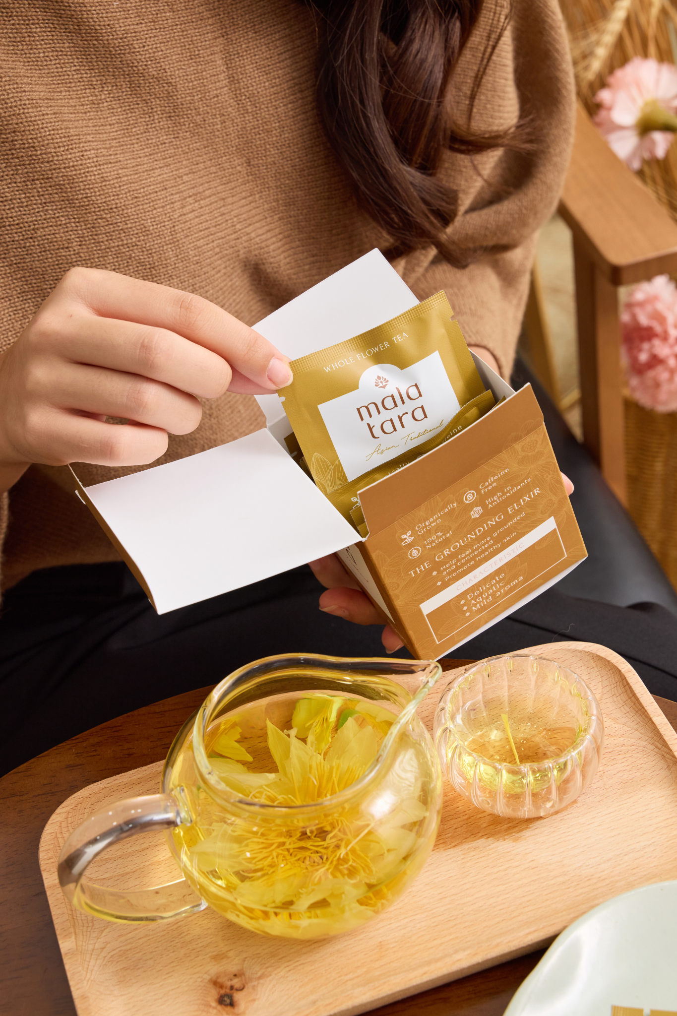 Signature Tea Celebration Gift Box with Organic Whole Flower Teas
