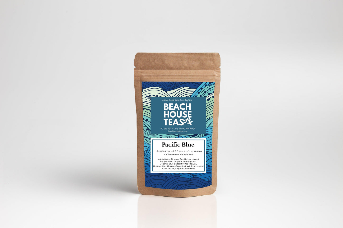 Pacific Blue Herbal Tea | Color Changing Butterfly Pea Flower Loose Leaf