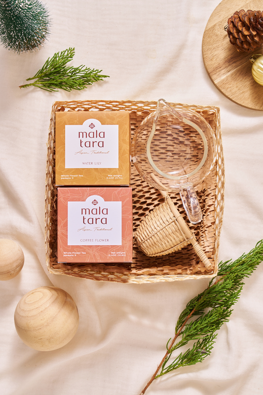 Signature Tea Celebration Gift Box with Organic Whole Flower Teas