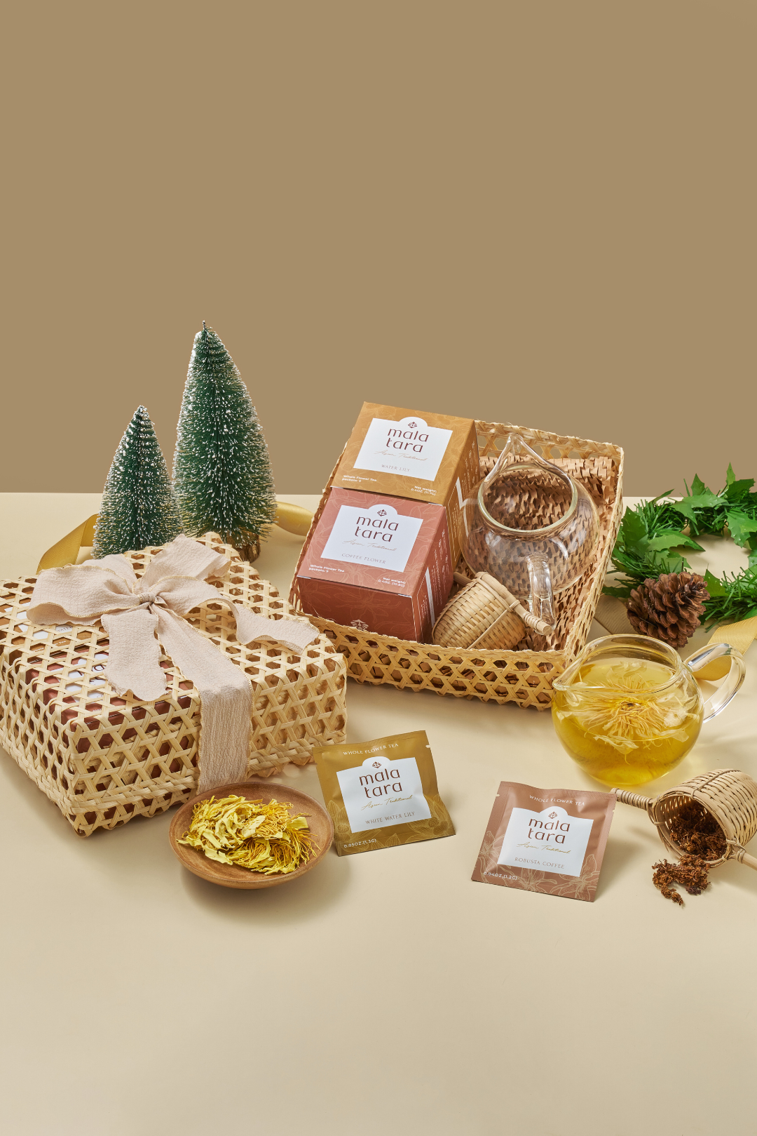 Signature Tea Celebration Gift Box with Organic Whole Flower Teas