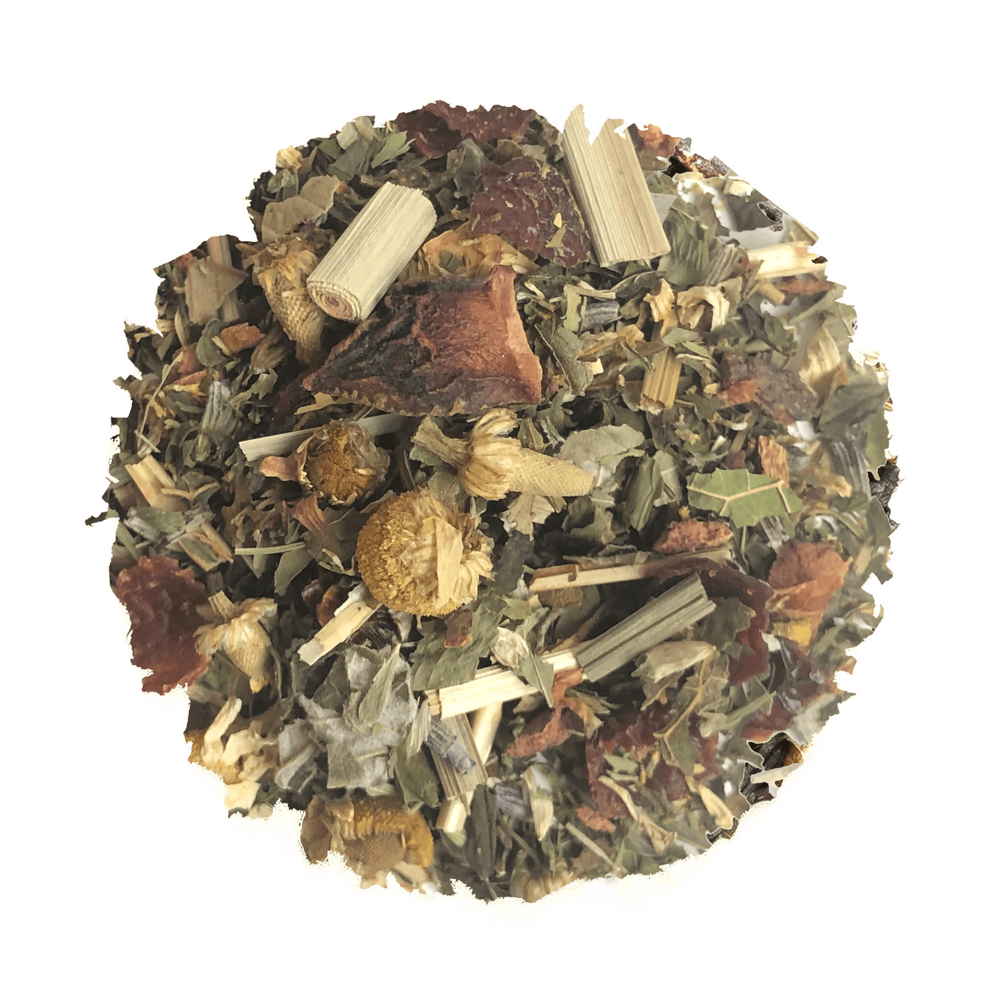 Solstice Sunset Herbal Tea | Bright Citrus Mint Floral Loose Leaf Tea