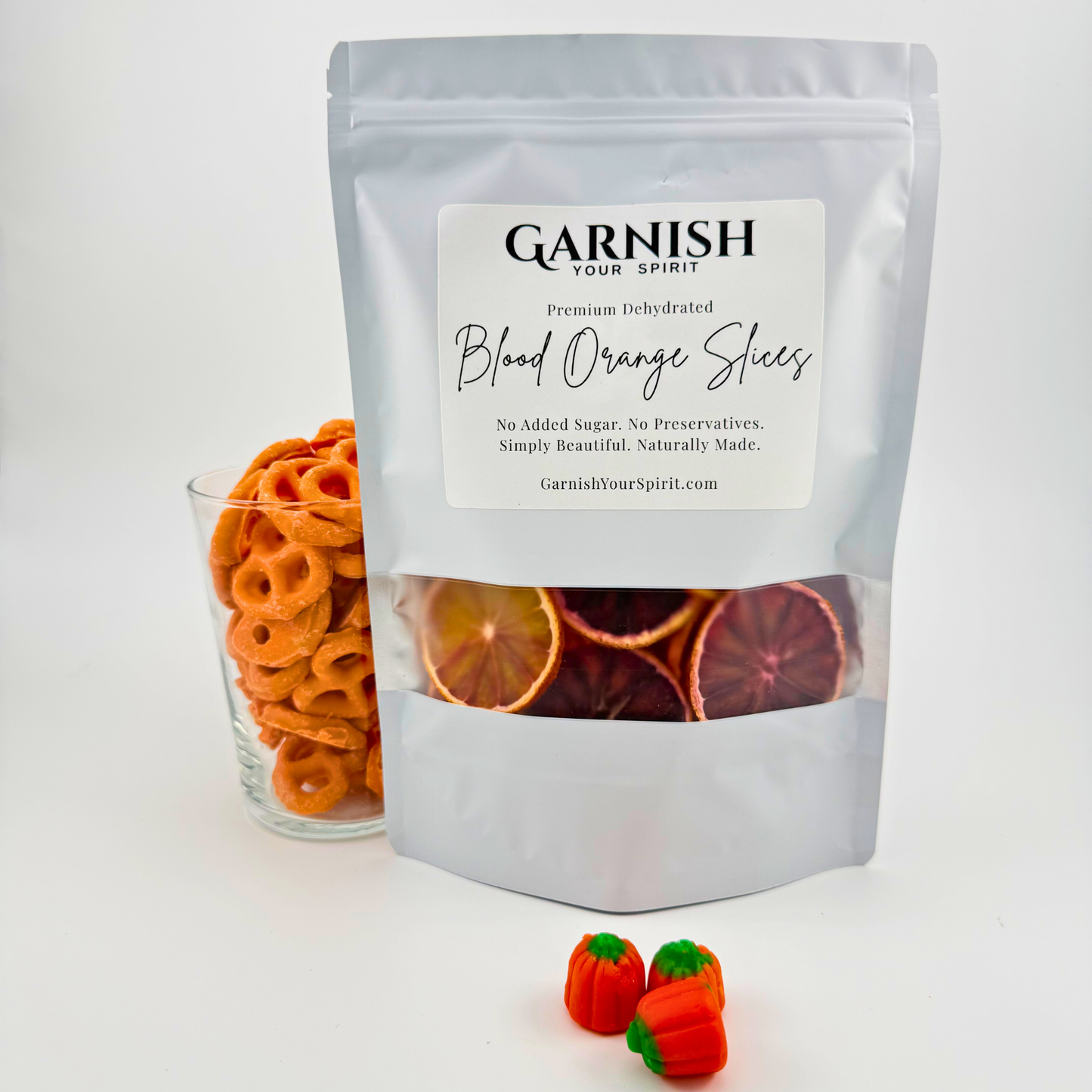 Dehydrated Blood Orange Slices for Cocktails, Bar Decor & Garnish