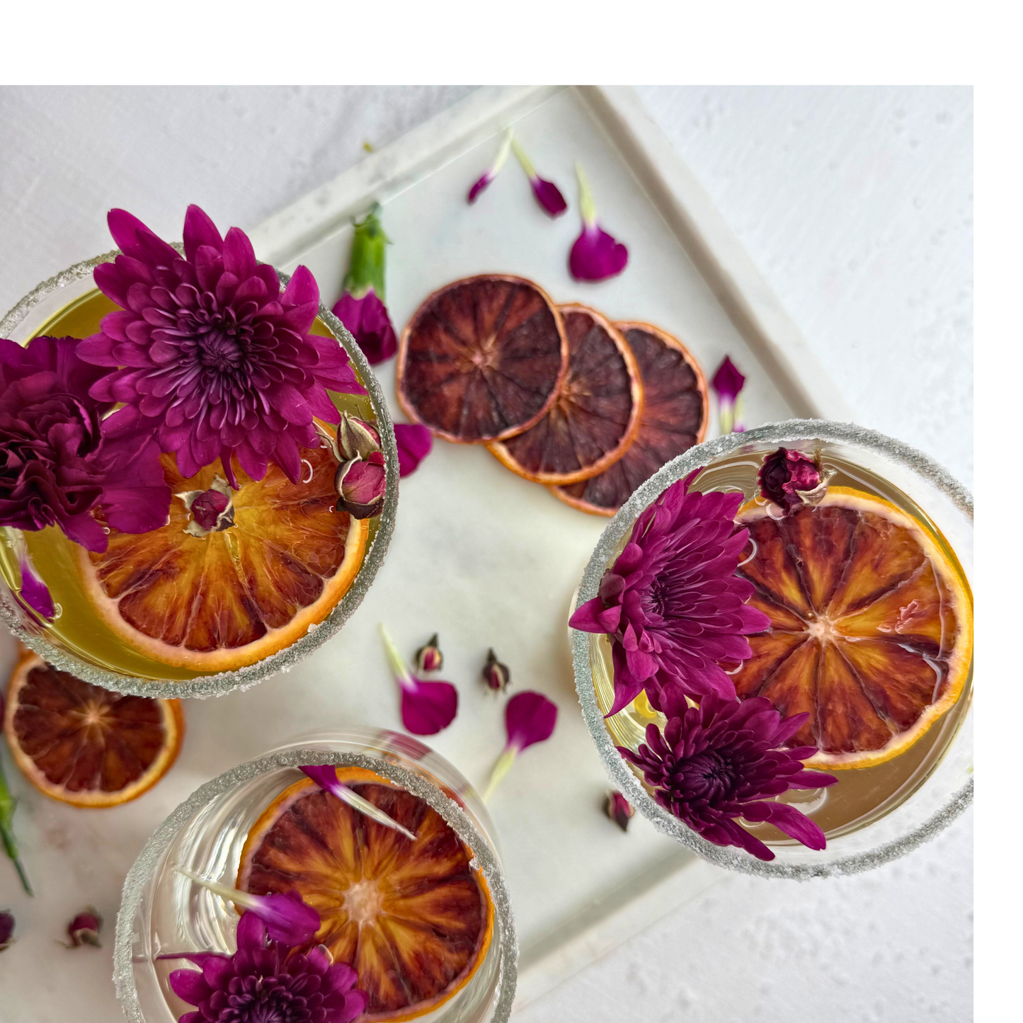 Dehydrated Blood Orange Slices for Cocktails, Bar Decor & Garnish