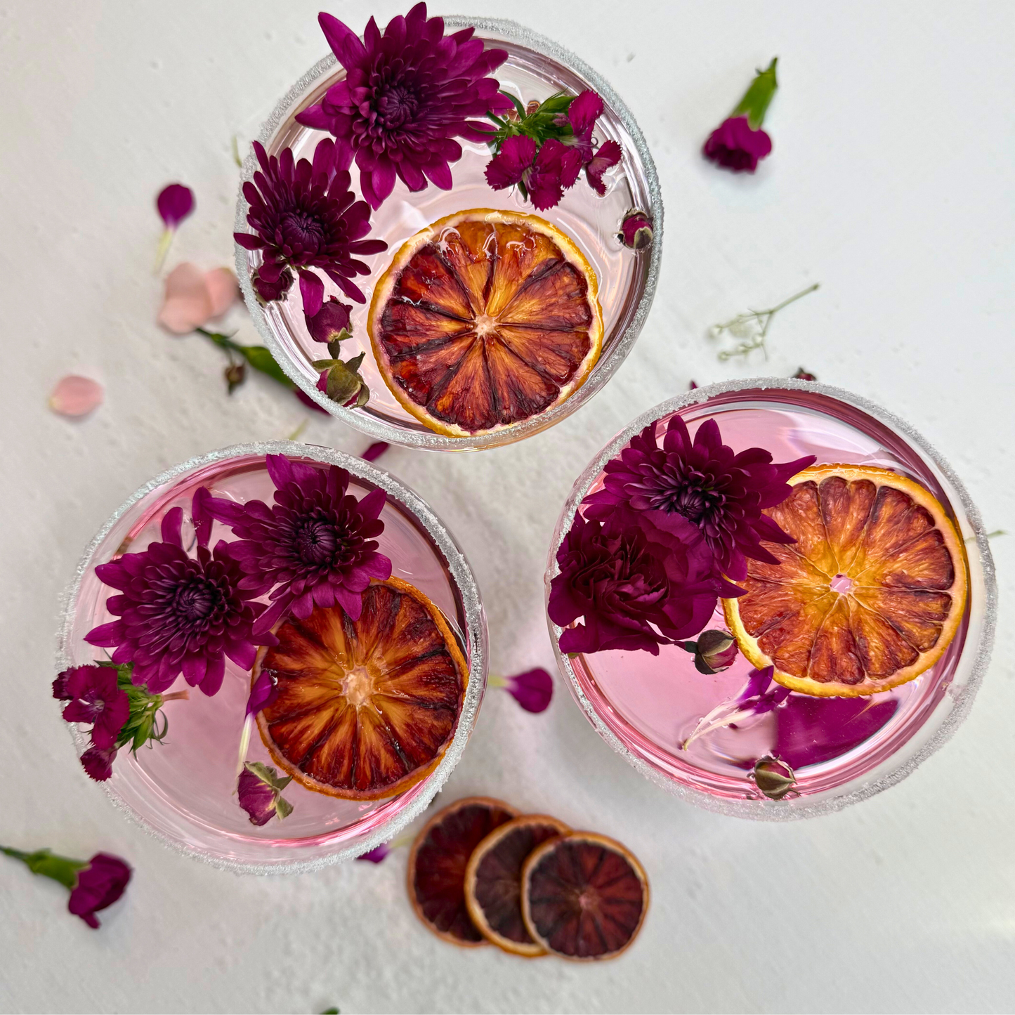 Dehydrated Blood Orange Slices for Cocktails, Bar Decor & Garnish