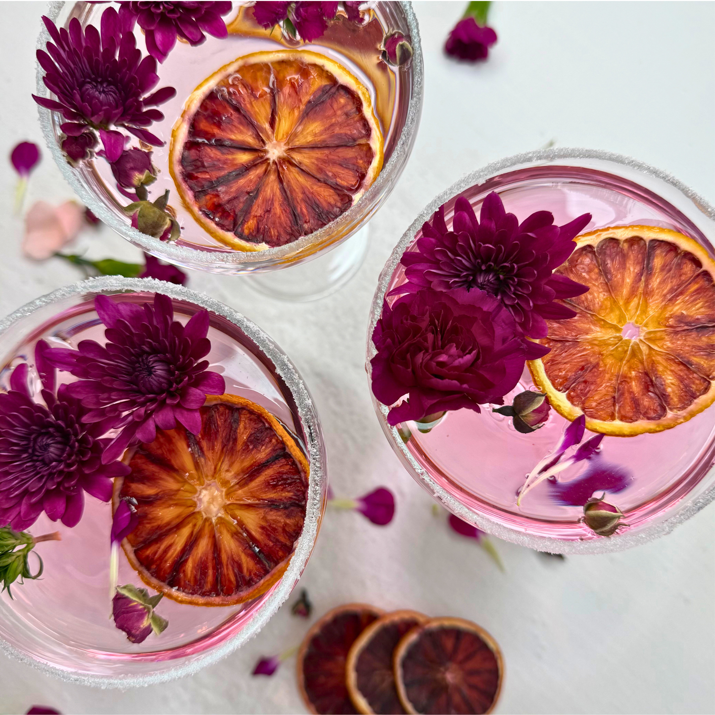 Dehydrated Blood Orange Slices for Cocktails, Bar Decor & Garnish