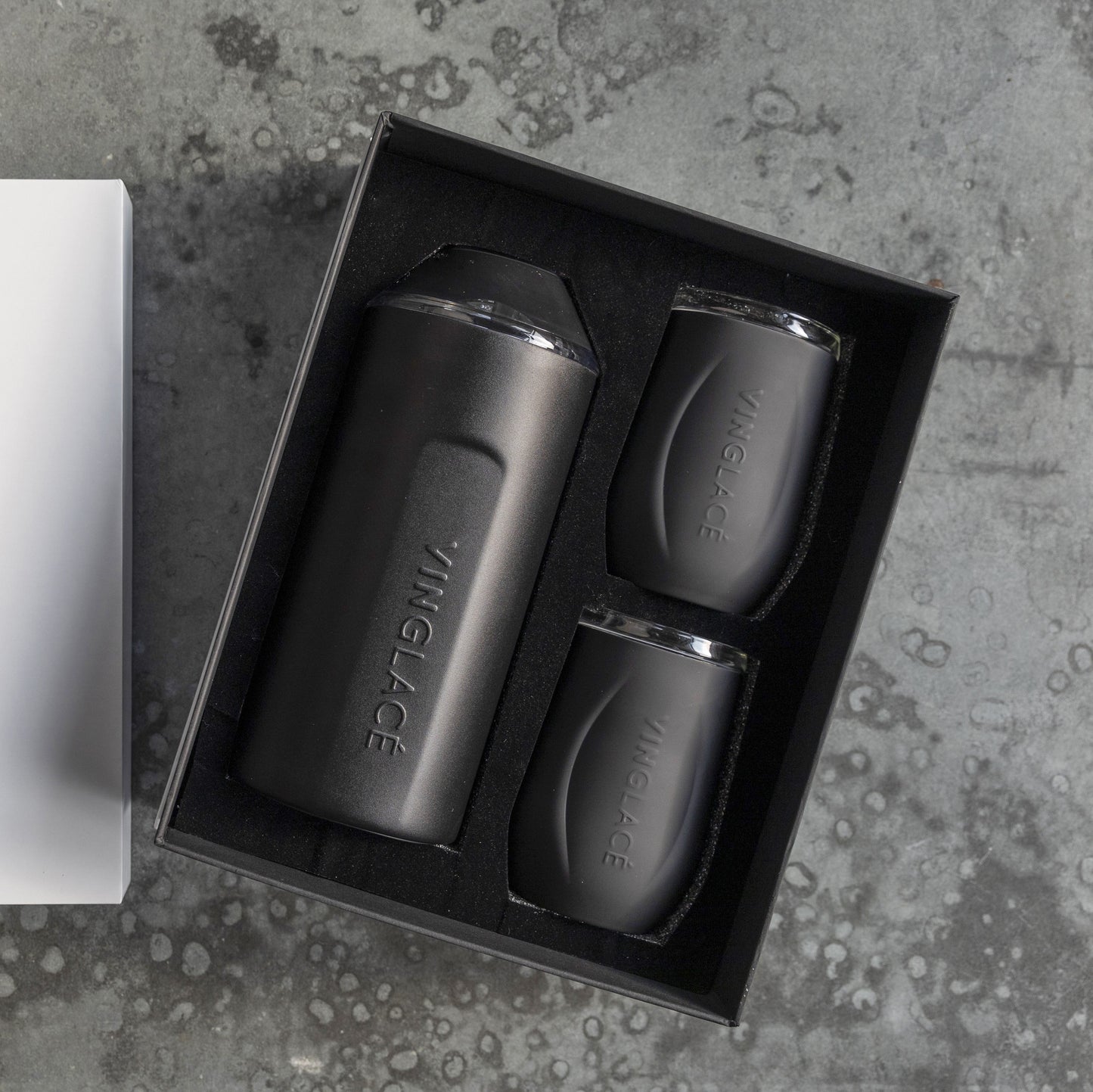 Wine & Champagne Chiller Gift Set with Glass-Lined Tumblers – Multiple Colors Available