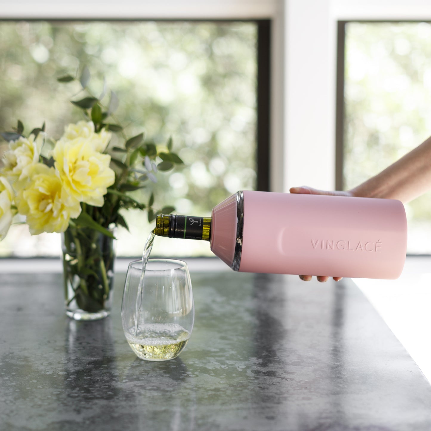 Wine & Champagne Chiller Gift Set with Glass-Lined Tumblers – Multiple Colors Available