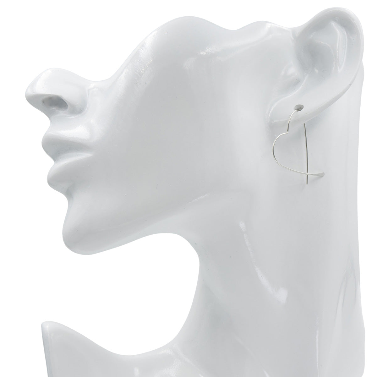 Handmade Artistic Hearts | Hammered Sterling Silver Hoop Earrings | Eco-Friendly Jewelry | Hypoallergenic & Nickel-Free