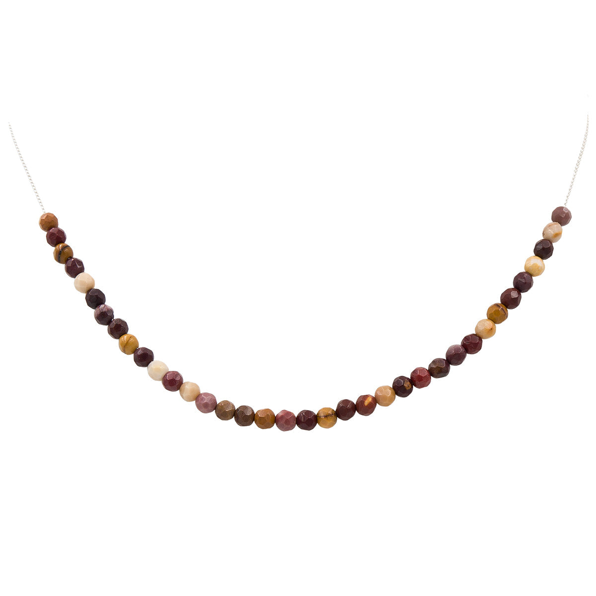 Handmade Mookaite Sterling Silver Necklace | Adjustable Length | Eco-Friendly Jewelry